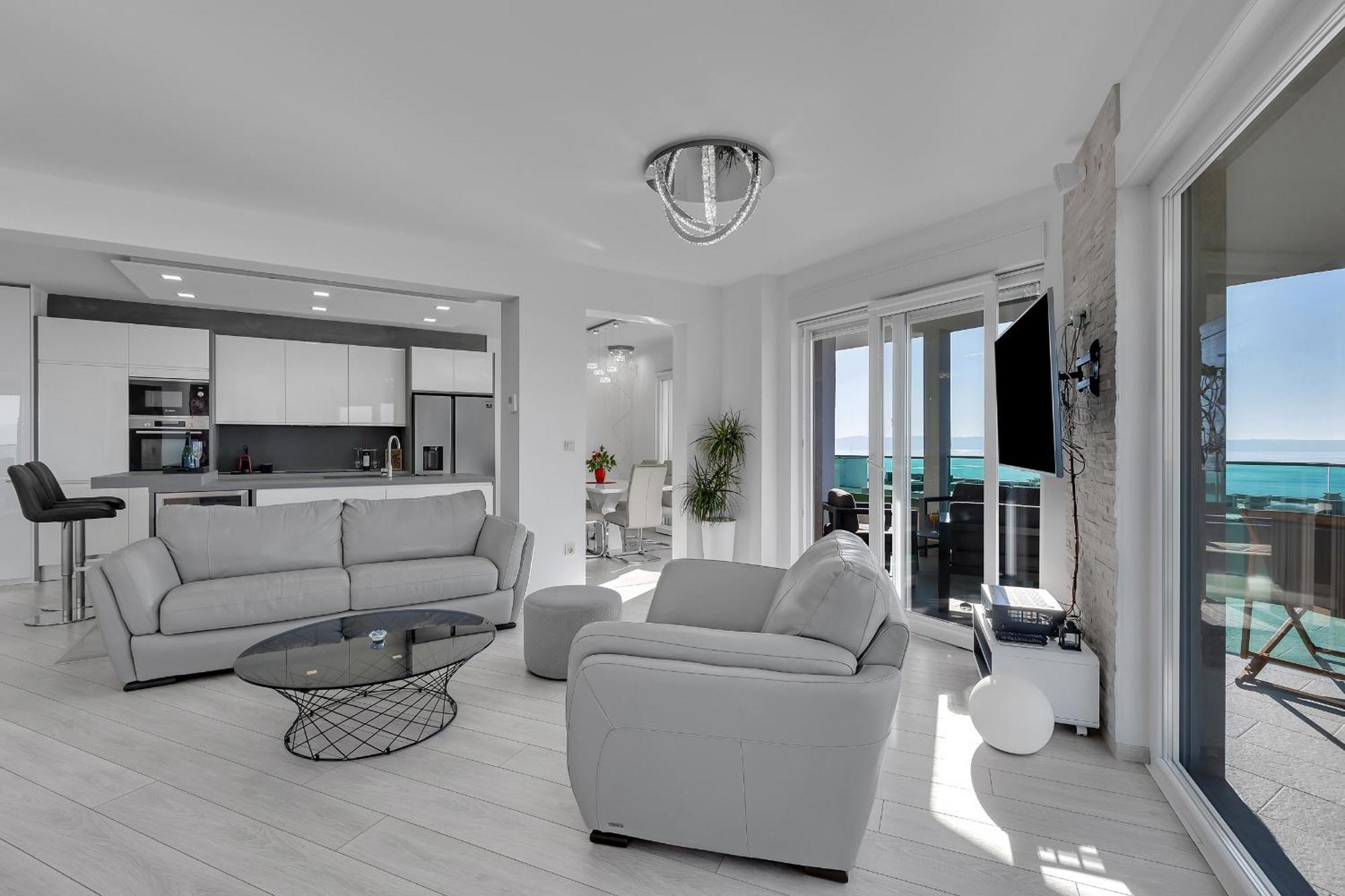 Exclusive Penthouse Big Blue With Private Jacuzzi Apartment Makarska Exterior photo